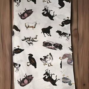 Farm Animal Fabric 6.5 Yards Country Cottagecore Farm Sewing Material